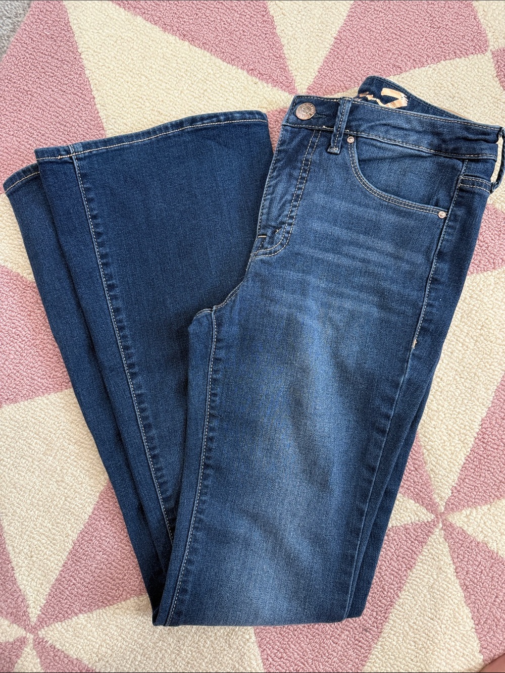 Classic Dark Blue Women's Jeans - boot cut Fit